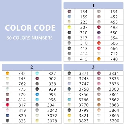 ZORETCO 30000 Pcs 60 Colors Diamond Art Painting Beads