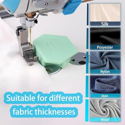 Anytin 3PCS Magnetic Seam Guide for Sewing Machine,Polygonal Multifucntional Seam Guide Hemmer with Scale, Universal Sewing Quilting Supplies Accessories Tools for Quilting, Hemming
