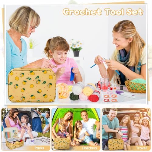 GMAK Crochet Kit for Beginners Adults, All in One Crochet Set Include Yarns