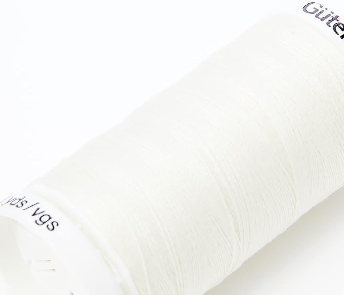 Gutermann Sew All Polyester Thread, 250Mtr, Ivory (0001)