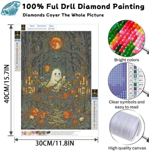 SUHEFAFA Halloween Diamond Art Kits for Adults Beginners 12×16 inch