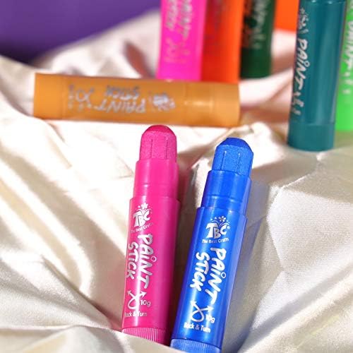 TBC The Best Crafts 24 Colors Mixed pack, Washable Paint, Non-toxic, Tempera Paint Sticks for Kids and Students