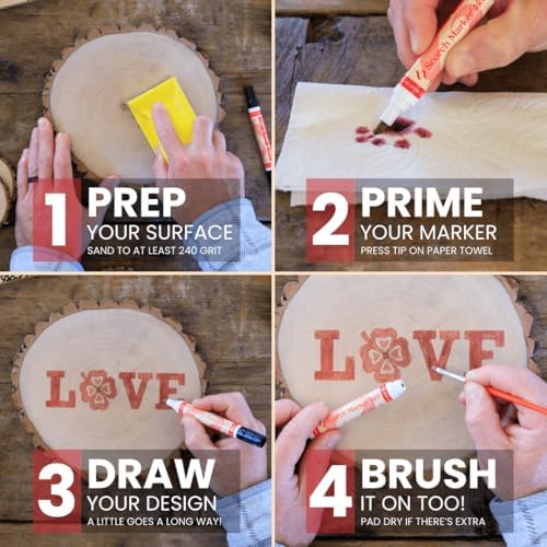 Scorch Marker Pro, The Original Heat Activated Wood Burning Marker, 2 Tips