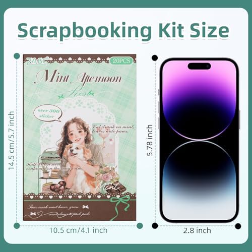 Family Series Sticker Scrapbooking Supplies for Junk Journal, 20 Sheets PET Stickers