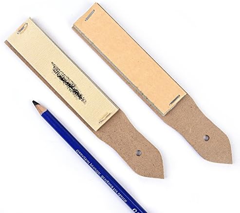 Sandpaper Sharpener - 2 Pieces Sketch Sandpaper Pencil Sharpener Lead Pointer Art Drawing Tool for Adults, Teens, Artists