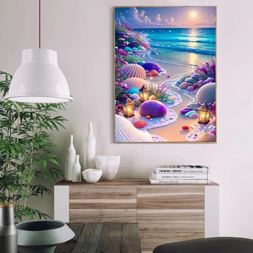 AIBOERL Paint by Numbers Kit for Adults Beginner, Beach, 12X16In