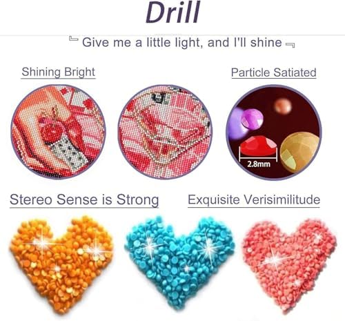 Square Diamond Art Kits for Adults Cute Diamond Painting Kit for Beginner