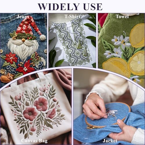 Water Soluble Stabilizer for Embroidery - Stick and Stitch Wash Away Paper 8.5x11 Inch 8-Pack, Printable Stabilizer for Hand & Machine Embroidery, Ideal for Printing & Drawing Patterns