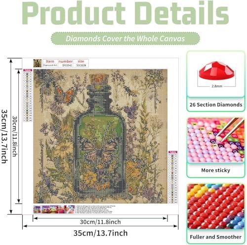 YOLENIX Magic Potion Bottle Diamond Art Kits for Adult Diamond Painting Kit