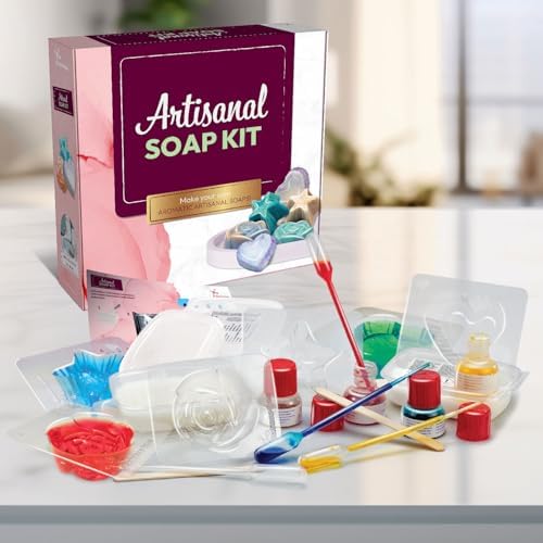 Science4you Artisanal Soaps Making Kit for Adults - Make Your Own Soaps with This Craft Kit, Make 3 Different Scented Soaps, Craft Kits for Adults UK, A Craft Gifts for Women & Mens