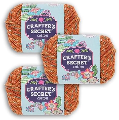 Hobby Lobby Crafter's Secret Yarn, 196 Auburn Clay, Set of 3