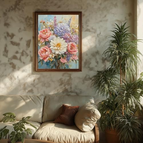 Paint by Numbers Kit for Adults Flowers, Paint by Number for Adults 16x20in