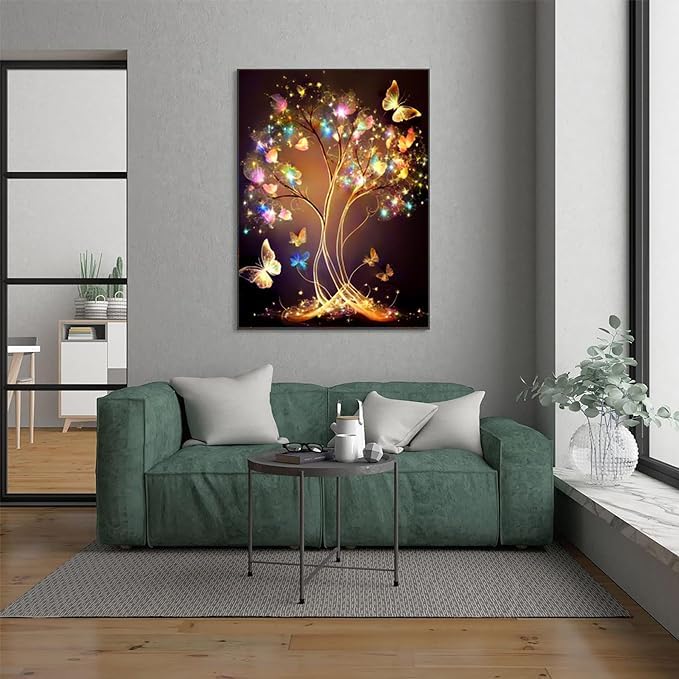 Xylogist Glitter Tree Diamond Painting Kits for Beginner 12X16Inch