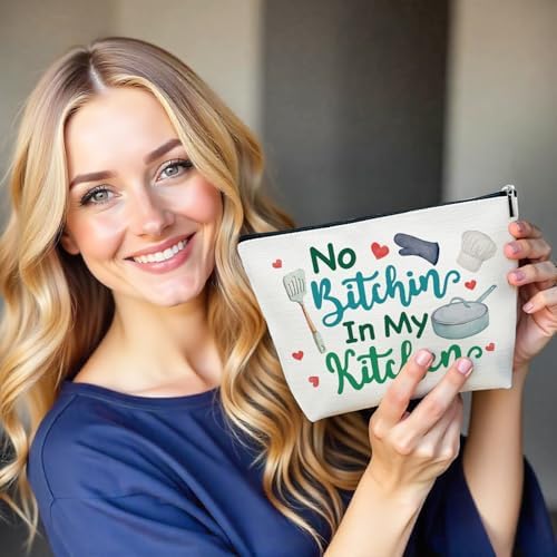 Baking Lover Gifts for Baker, Kitchen Theme Makeup Bag for Cook Women