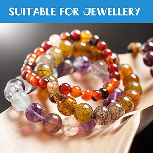YGDZ 1.5mm Bracelet String, Elastic String Crystal Stretch Thread Clear Beading Cords for Bracelets Beading Making
