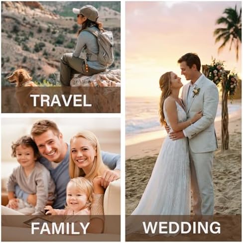 Popotop Photo Album Self Adhesive Scrapbook Album for 4x6 5x7 8x10 Pictures DIY Photo Book as Scrapbooking Supplies Kits, Birthday Gifts for Women Mom Wedding Baby Family Travel