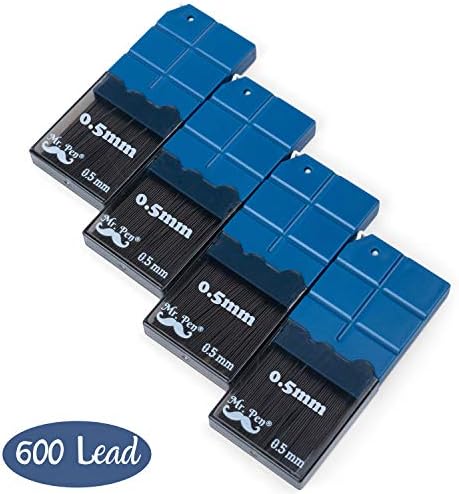 Mr. Pen- 0.5 mm Lead Refills for Mechanical Pencils, 600 pcs (150 per Tube)