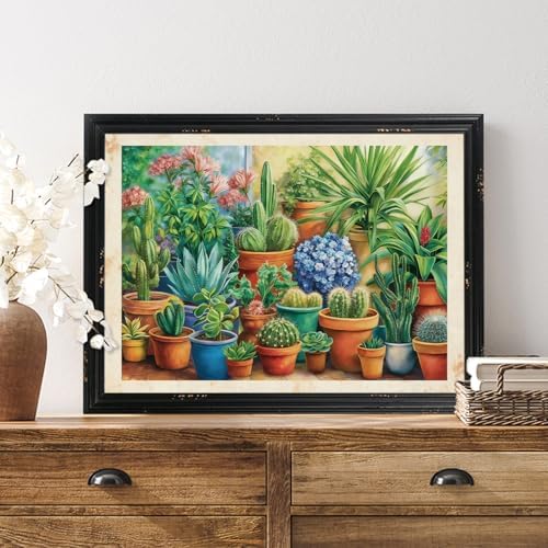CRZMODE Plant Paint by Numbers Kit for Adults,Plant Paint by Numbers for Adults, Acrylic Painting Crafts for Home Decor Gift (16x20inch)