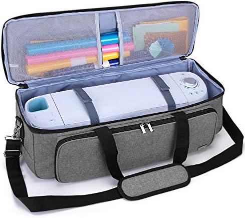 LUXJA Carrying Bag for Cricut Die-Cutting Machine and Supplies, Gray