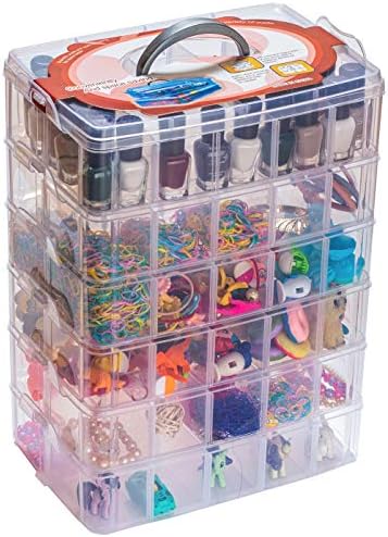 Sooyee 6 Layers Stackable Storage Container 60 Adjustable Compartments