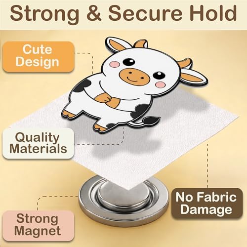 Kraftex Magnetic Needle Minder. Needleminder for Embroidery & Sewing. Cute Needlepoint Accessories. Magnetic Needle Holder for Cross Stitch. Cute Magnet Pin Gift