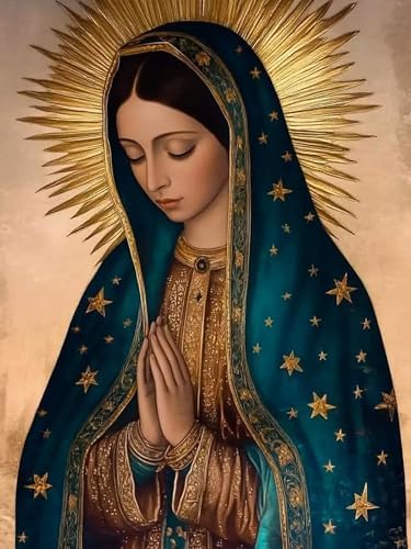 WNPOKN Virgin Mary Diamond Art Kits for Adults 12 x 16 inch