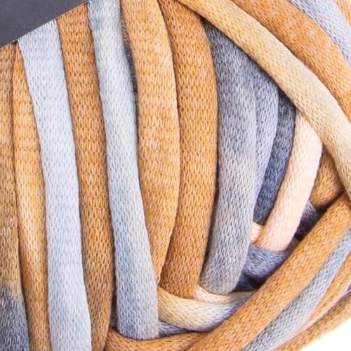 YarnArt Cord Rainbow Yarn - Cotton Polyester Crocheting and Knitting Yarn - Home Decoration Yarn for Baskets, Doormats, Rugs, Supla, Cushions, Blankets, Bags,Super Bulky #6, (1 Skein) (918)