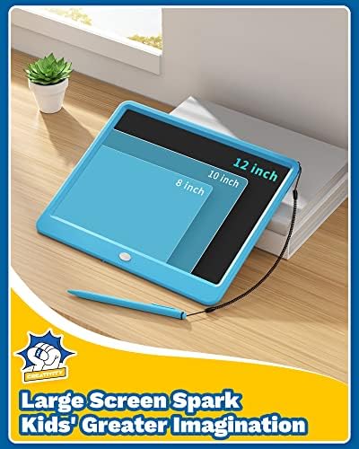 TEKFUN Toys 12" LCD Writing Tablet for Kids Ages 3–8, Drawing Tablet Toy for Boys & Girls, Easy Way to Keep Kids Busy, Mess-Free Doodle Board for Travel, Learning & Play