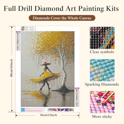 Diamond Art Kits for Adults,Abstract Lady Tree Diamond Painting Kit