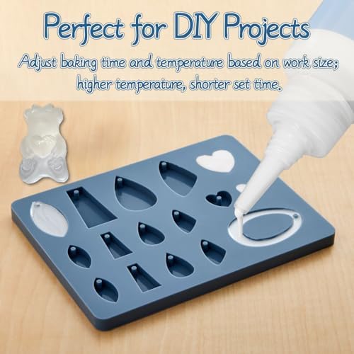 Liquid Polymer Clay Translucent 120 ml, Liquid Clay for Polymer Clay Oven-Bake, for DIY Enthusiasts, Education and Crafting, Easy to Shape & Multi-Mold Compatible