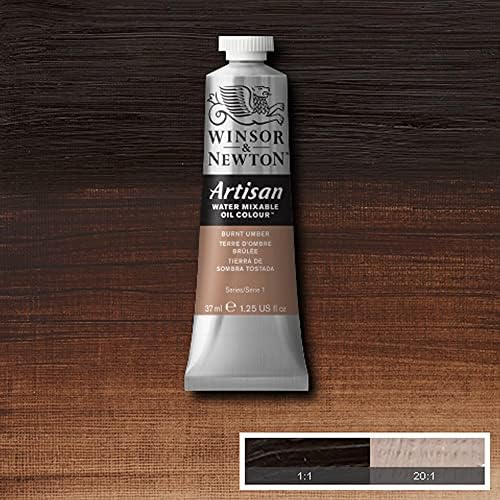 Winsor & Newton Artisan Water Mixable Oil Colour, 1.25-oz (37ml), Burnt Umber