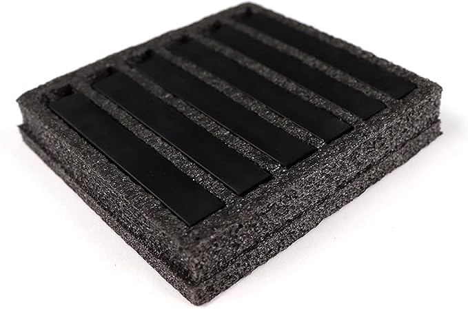 HA SHI Soft Chalk Pastels for Adult Artists, Black, 6 Square Sticks
