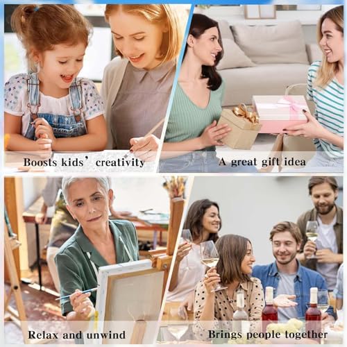 Alptiny Wild Flowers Paint by Numbers Kit for Adults Beginner, Colorful Floral Landscape Paint by Number Kits on Canvas, DIY Flower Oil Painting Kit for Relaxation & Home Decor, 16x20 Inch