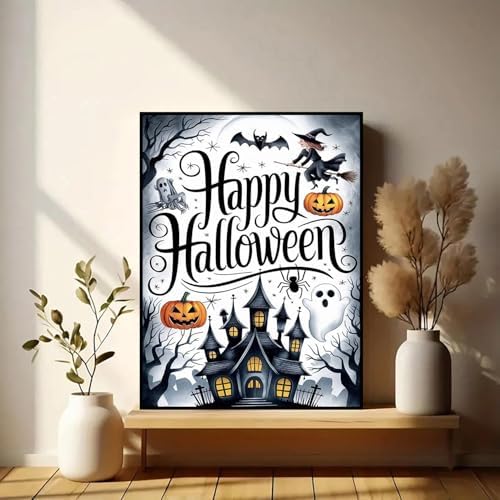 Xylogist Halloween Diamond Art Kits for Adults, 5D Diamond Painting