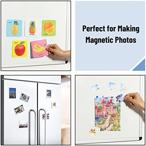 Mr. Pen- Adhesive Magnetic Sheets, 4" x 6", 16 Pack, with Adhesive Backing, Flexible Picture Magnets, Cuttable Magnetic Sheets