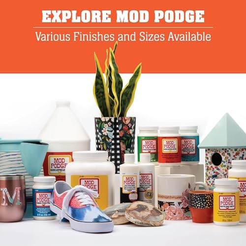 Mod Podge, Crystal Clear Gloss Glue, Sealer, and Finish, 8 fl oz