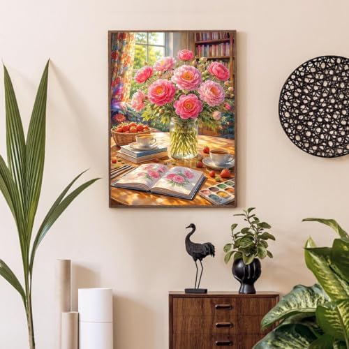 Flowers Diamond Art Kits for Adult Diamond Painting Kit for Beginner
