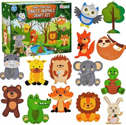 Garma Sewing Kits for Kids Animal Felt Craft Kit for Kids Ages 5-8 8-12