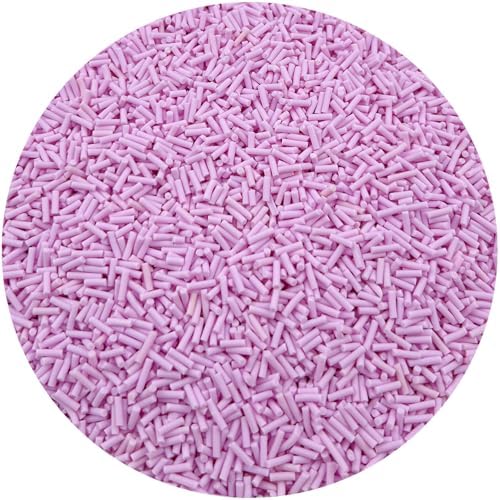 150g Fake Sprinkles Resin Sprinkles Clay Sprinkles Fake Candy Sprinkles Polymer Sprinkles Polymer Clay Slices for Resin Nail Slime Scrapbook DIY Art Crafts Making(244-light Purple)