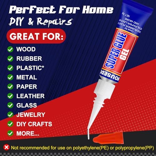 48 x 3g Super Glue Gel, Quick Dry, Thick Formula, All-Purpose Instant Bond