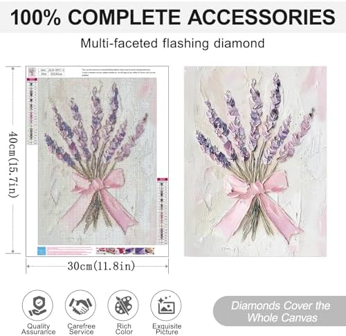 4 Pack Pink Diamond Art Kits for Adults, Diamond Painting Kits for Beginner
