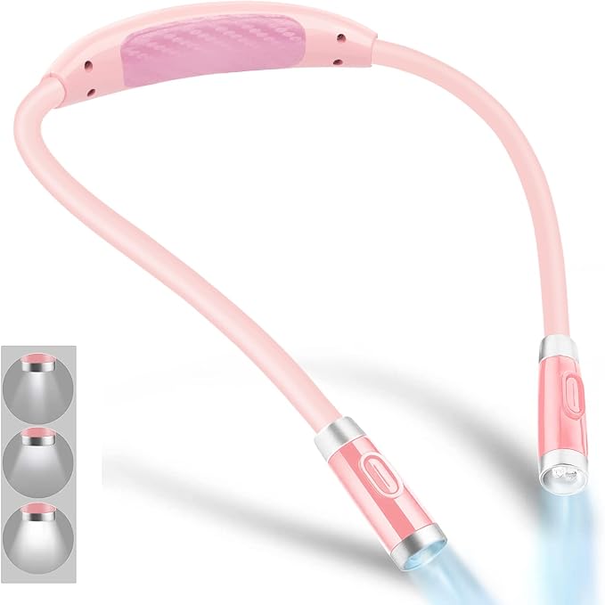 Vekkia Rechargeable LED Neck Book Light for Reading in Bed