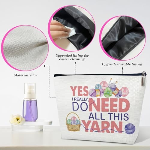 Crocheting Gifts for Women, Yarn Makeup Bag