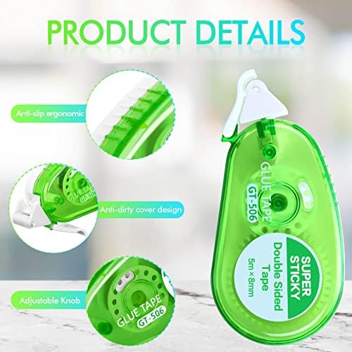 Yexiya 36 Pcs Double Sided Tape Roller Back to School Supplies Permanent