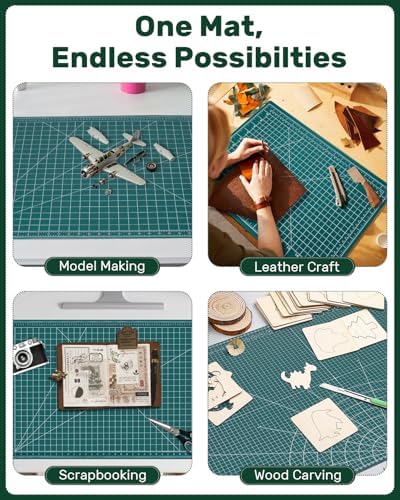 Self Healing Cutting Mat, 35" x 23", Double-Sided Rotary Cutting Mat for Sewing, Quilting, Scrapbooking & Craft, Large Craft Cutting Board for Hobby Use(A1)