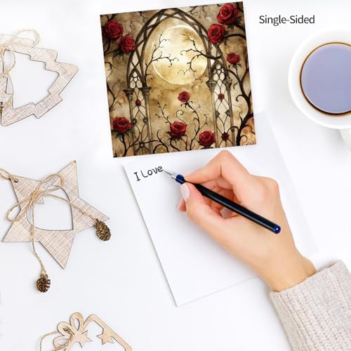 6x6" Cardstock Single Sided Scrapbooking,Craft Decorative Scrap Book Paper | 160gsm,24-Sheet 12Patterns Colored Paper,Junk Journal Supplies,Vivid Origami Papers DIY Craft Gift Wrapping Album.Candle Rose