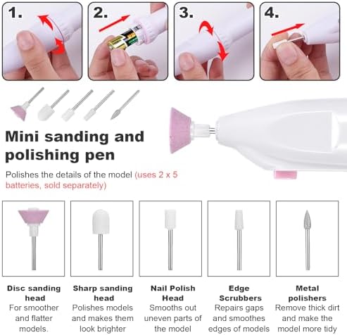 Fippy 29PCS Gundam Model Tools Kit, Model Basic Tools Kit, Hobby Building Tools Kit for Gundam Basic Models Assembling, Building and Repairing