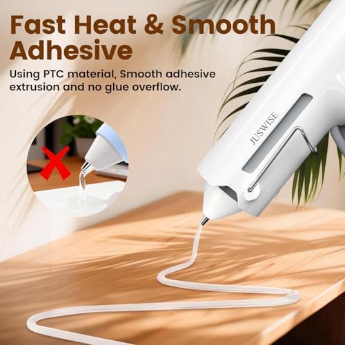 Cordless Hot Glue Gun and 20 Sticks Set, 60s Fast Preheating, Mini
