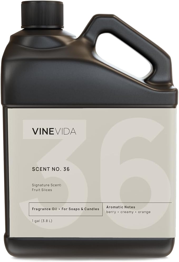 VINEVIDA [128oz] Fruit Slices Fragrance Oil for Candle Making - Made in USA Scents for Soap Making - Natural Candle Fragrance Oil