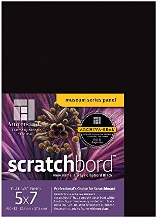 Ampersand Scratchbord |5x7-3pk |1/8" Flat |Professional Scratch Art Panel